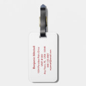 私は湖とバックにあなたを愛航海の- L ラゲッジタグ (裏面縦)