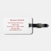 私は湖とバックにあなたを愛航海の- L ラゲッジタグ (裏面横)