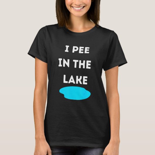 私は湖の夏の休暇ティーでピーイ Tシャツ (正面)