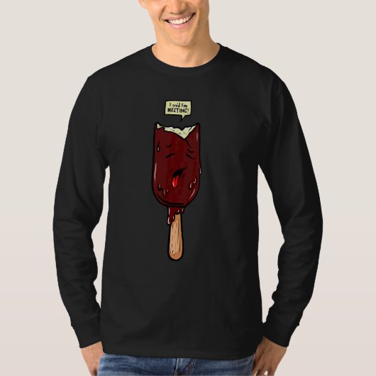 私は溶けていると言った Tシャツ (正面)