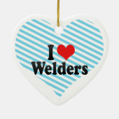 私は溶接工を愛します セラミックオーナメント (裏面)