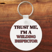 私は溶接検査官である キーホルダー (正面)