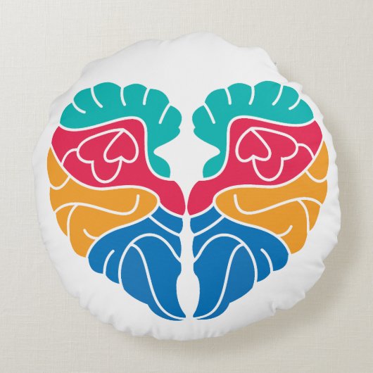 私は滞在することをもし約束し、あなたは決して離れいない。 ラウンドクッション (裏面)