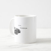 私は漂います、従って私はあります コーヒーマグカップ (正面左)