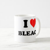 私は漂白剤を愛します コーヒーマグカップ (正面右)