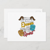 私は演劇のクイーンで演劇は私のスポーツ劇場である 案内ポストカード (正面/裏面)