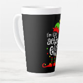 私は演技小妖精や小人クリスマスファミリーフレンドクリスマス カフェラテマグ (左アングル)