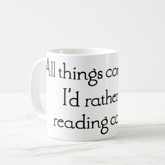 「私は漫画になる読」コーヒーマグ コーヒーマグカップ (正面左)