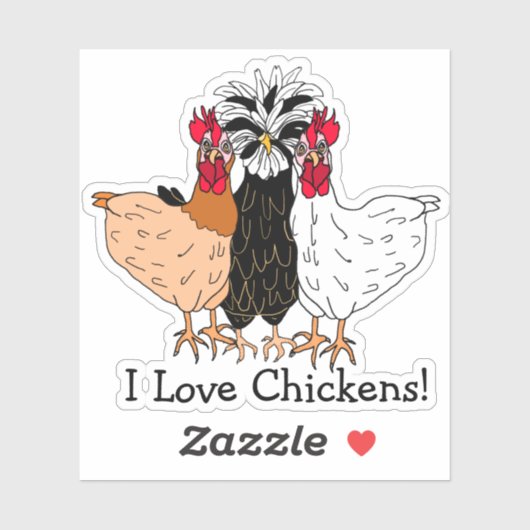 私は漫画の手を描いたひよこ大好き シール (シート)