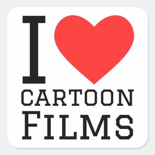 私は漫画の映画が大好きだ スクエアシール (正面)