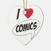 私は漫画を愛します! *Heart* セラミックオーナメント (左)