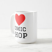 私は漫画専門店が好き コーヒーマグカップ (正面左)