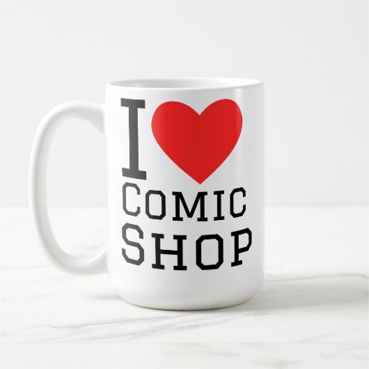 私は漫画専門店が好き コーヒーマグカップ (左)