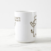 私は漫画牛マグを知っていません コーヒーマグカップ (中央)