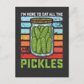 私は漬物の食べ全ヴィンテージに来た インビテーションポストカード (正面)