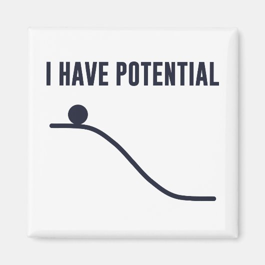 私は潜在的なエネルギーがある マグネット (正面)