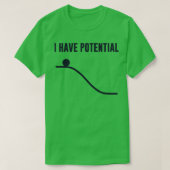 私は潜在的なエネルギーがある Tシャツ (デザイン正面)