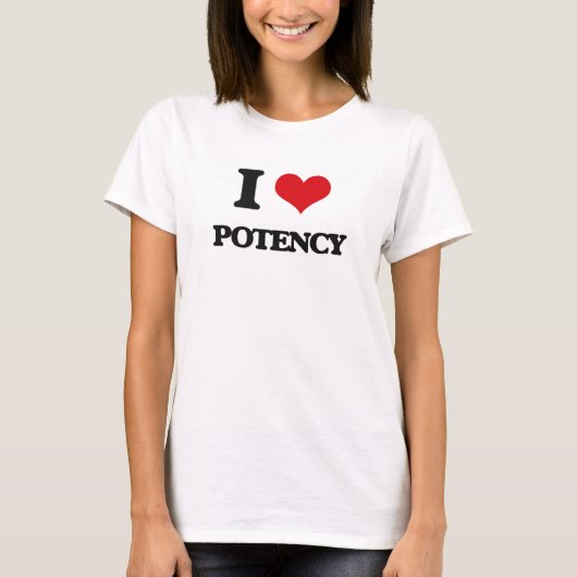 私は潜在的能力を愛します Tシャツ (正面)