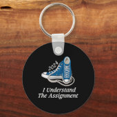 私は火のスニーカーと真珠カマルを理解 キーホルダー (正面)