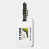 私は火成取りません花こう岩のための私をです(許可される) ラゲッジタグ (正面縦)