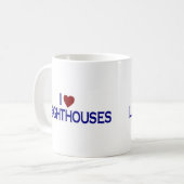 私は灯台を愛します コーヒーマグカップ (正面左)