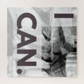 私は灰色の石の岩ができる ジグソーパズル (横)