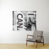 私は灰色の石の岩ができる タペストリー (インサイチュ(横))