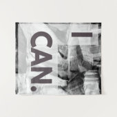 私は灰色の石の岩ができる タペストリー (正面(横))