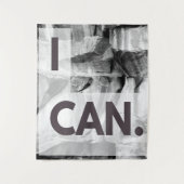 私は灰色の石の岩ができる タペストリー (正面)