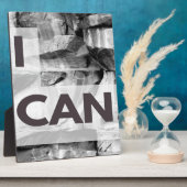 私は灰色の石の岩ができる フォトプラーク (側面)