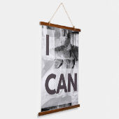 私は灰色の石の岩ができる 吊り下げ型タペストリー (傾斜あり)