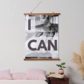 私は灰色の石の岩ができる 吊り下げ型タペストリー (寝室)