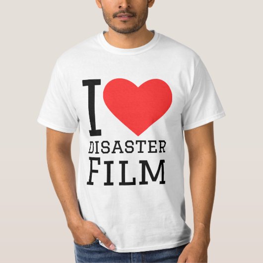 私は災害映画が大好きだ Tシャツ (正面)