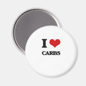 私は炭水化物が大好き マグネット (正面/裏面)