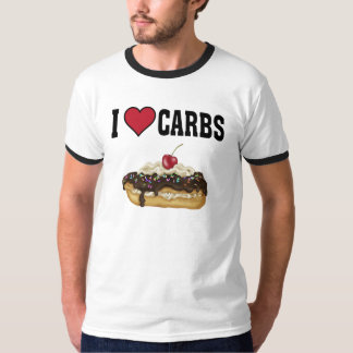 私は炭水化物が大好き Tシャツ