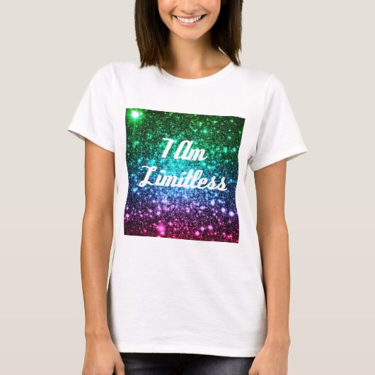 私は無制限です Tシャツ (正面)