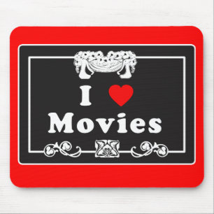 私は無声映画の眼識の映画を愛します マウスパッド