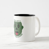 私は無感じ力のゾンビのマグが好き ツートーンマグカップ (正面右)