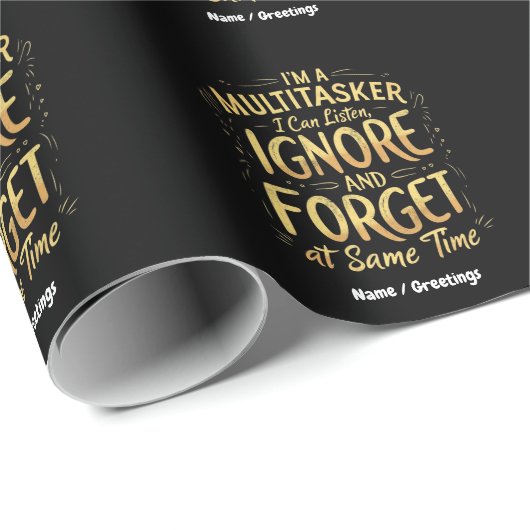 私は無数々の視で無聞視できる忘れ人だ ラッピングペーパー (ロールコーナー)