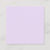 私は無料のアイスクリームを食べに来たおもしろい。 スクエア名刺 (裏面)