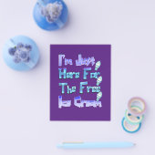 私は無料のアイスクリームを食べに来たおもしろい。 チラシ (シングル)