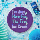 私は無料のアイスクリームを食べに来たおもしろい。 ペーパープレート (パーティー)