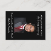 私は無料ブラックバック記念記念カード エンクロージャーカード (裏面)