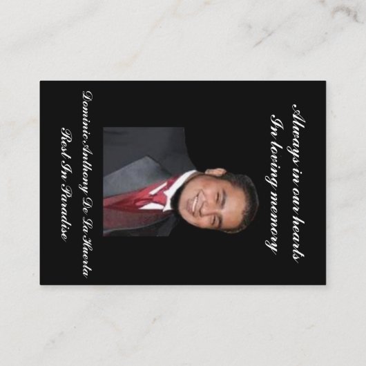 私は無料ブラックバック記念記念カード エンクロージャーカード (裏面)