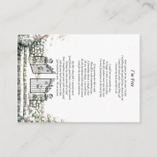 私は無料ブラックバック記念記念カード エンクロージャーカード (正面)