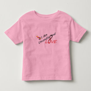 私は無条件愛です トドラーTシャツ