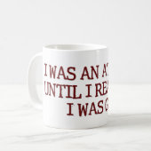 私は無神論的なユーモアの発言でした コーヒーマグカップ (正面左)