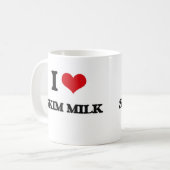 私は無脂肪乳が好き コーヒーマグカップ (正面左)