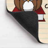 私は無言であなたの文法賢いフクロウを訂正しています マウスパッド (コーナー)