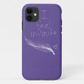 私は無限羽のハートの紫色のiphone 5の箱を感じます Case-Mate iPhoneケース (裏面)